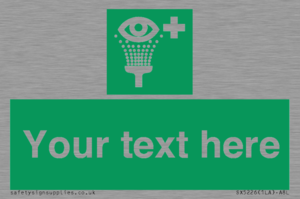 Custom Eye Wash Station Sign